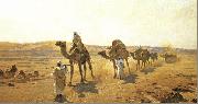 Ludwig Hans Fischer An Arab Caravan. Germany oil painting artist